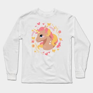 Cute Unicorn Kawaii Long Sleeve T-Shirt